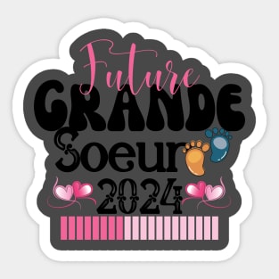 Enfant Future Grande Soeur 2024 En Cours Annonce Grossesse Surprise Sticker